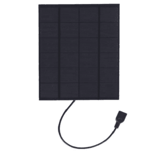 Portable Outdoor Sports Necessity 3.5W 5V A-grade Monocrystalline Silicon Solar Panel Charger with Standard USB Charging Cable