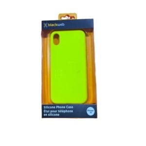 black web yellow iphone xr silicone phone case