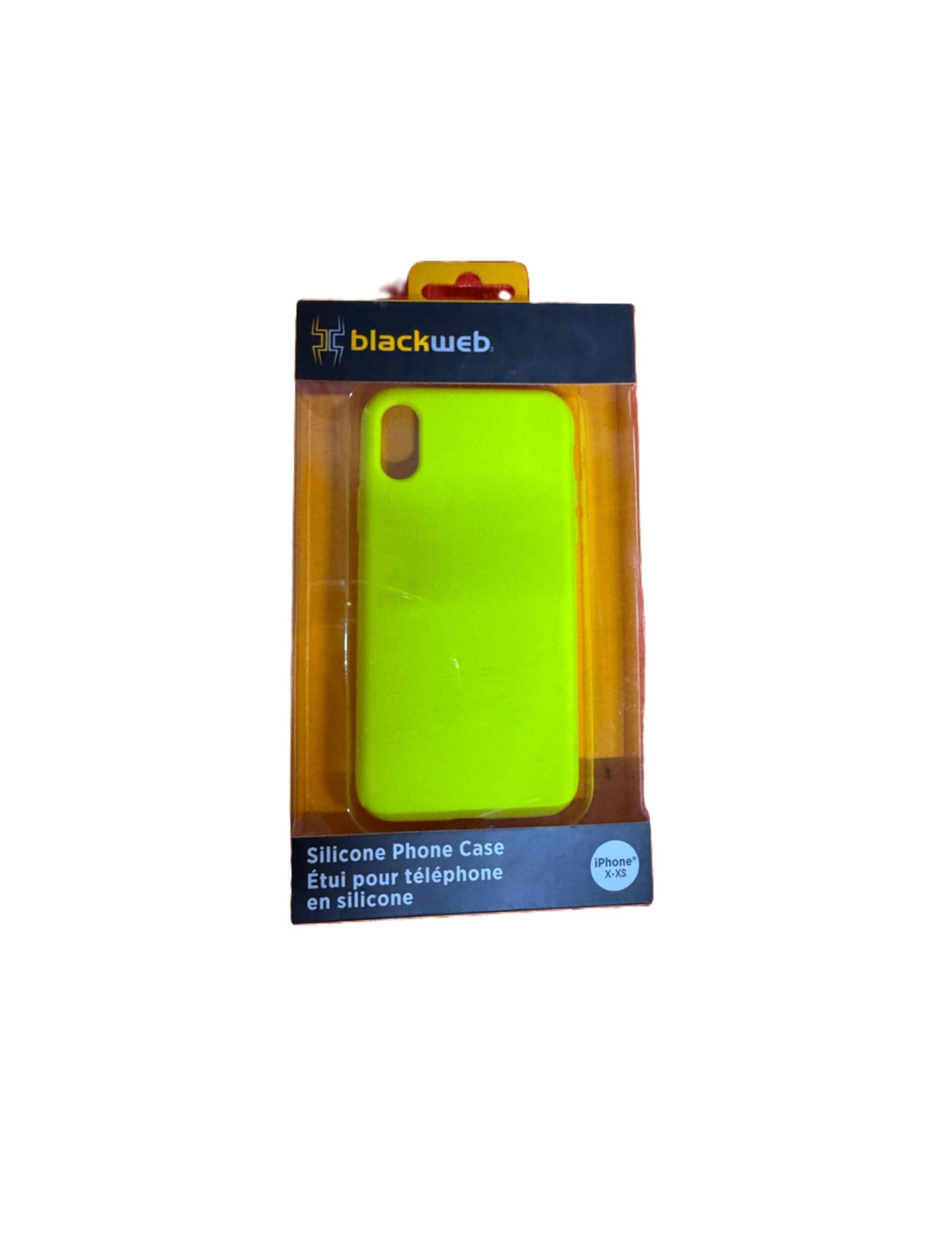 black web yellow iphone xs silicone phone case
