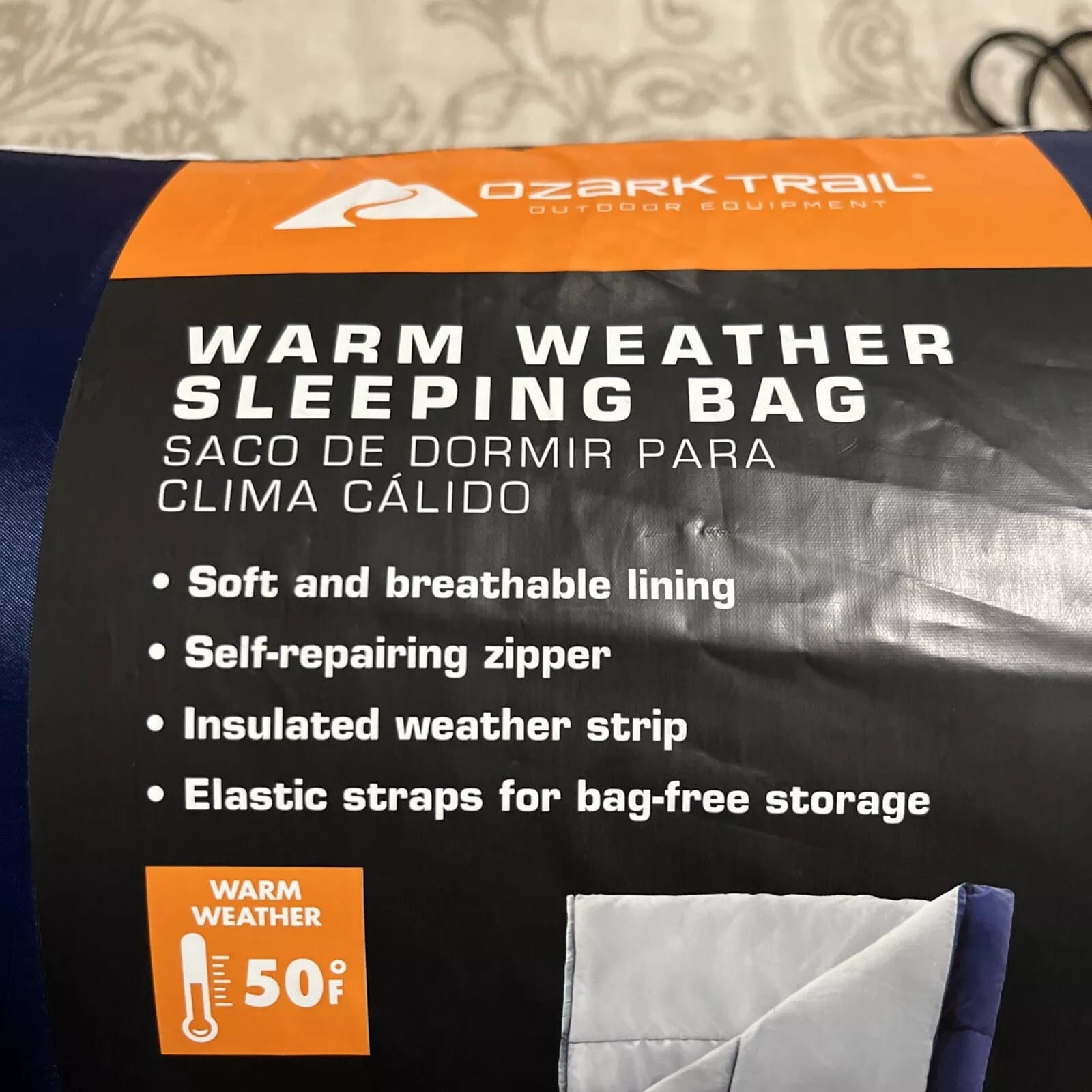 ozark trails warm weather outdoor equipment sleeping bag