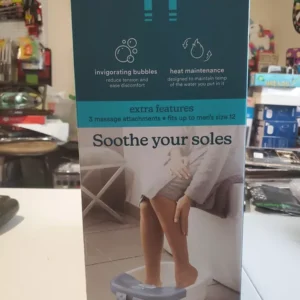 homedics bubble bliss deluxe foot spa with heat massaging arch massage new