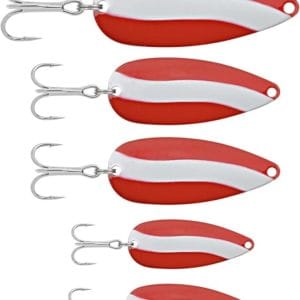 south bend lures red white spoon fishing tackle
