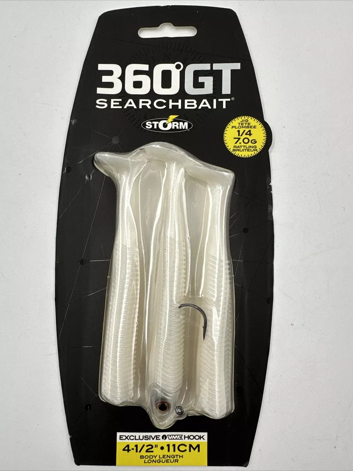 storm 360gt search bait minnow 4.5in pearl ice