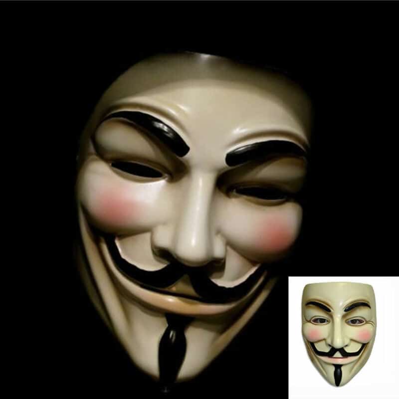 V for Vendetta Design Plastic Mask