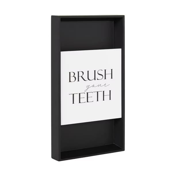 hometrends brosser les dents dimensional wall art