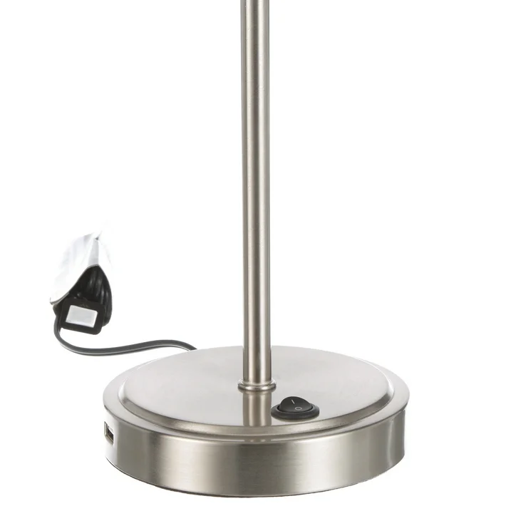 intertek silver grab and go stick lamp