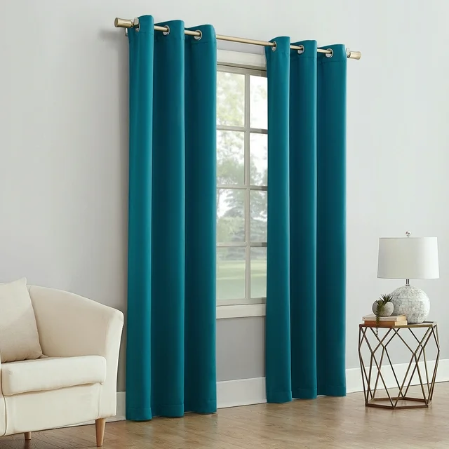 mainstays blackout energy efficient grommet single curtain panel