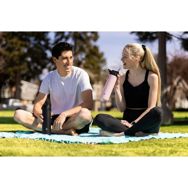 tal stainless steel ranger tumbler water bottle 40 fl oz, black