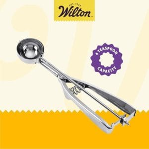 wilton 417 1112 stainless steel cookie scoop, silver