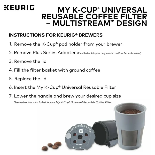 keurig my k cup universal reusable filter multistream technology