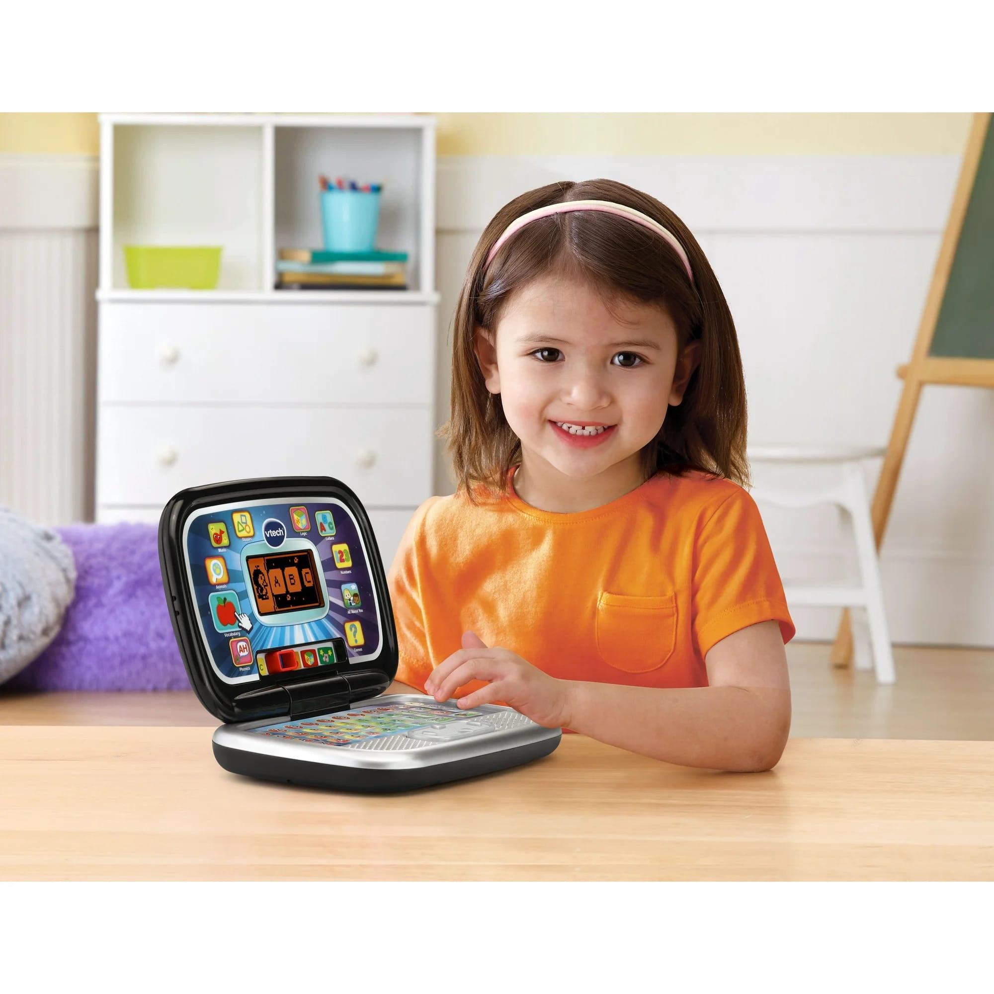 vtech play smart preschool laptop for toddlers with spanish activities
