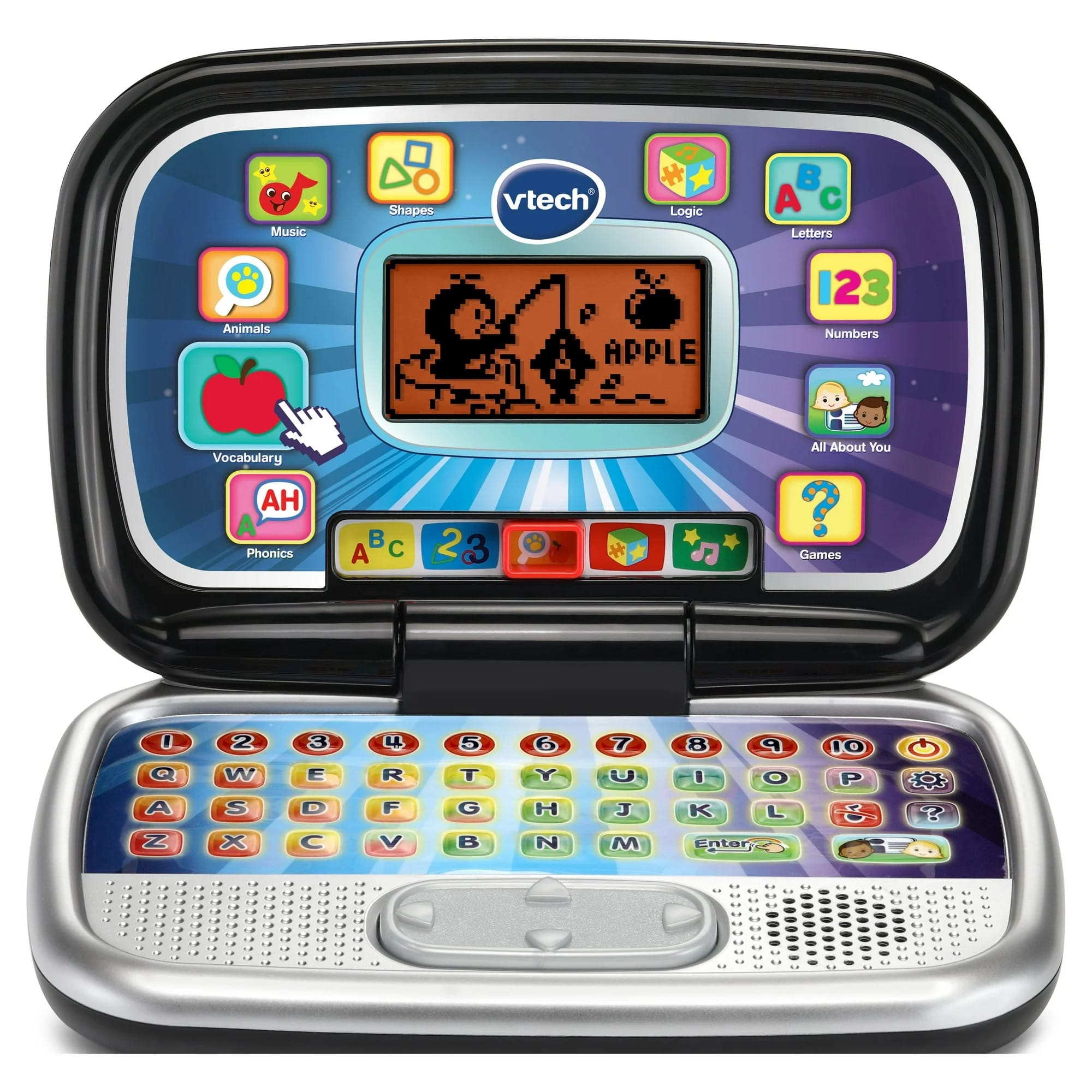 vtech play smart preschool laptop for toddlers with spanish activities