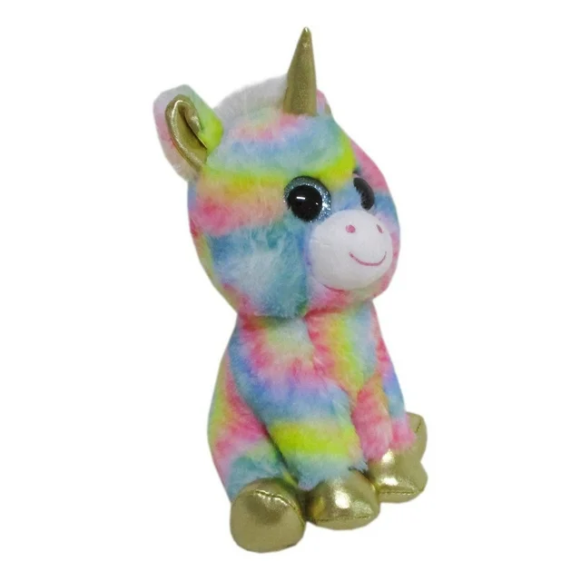 kid connection stuffed animal plushy peluche gold unicorn