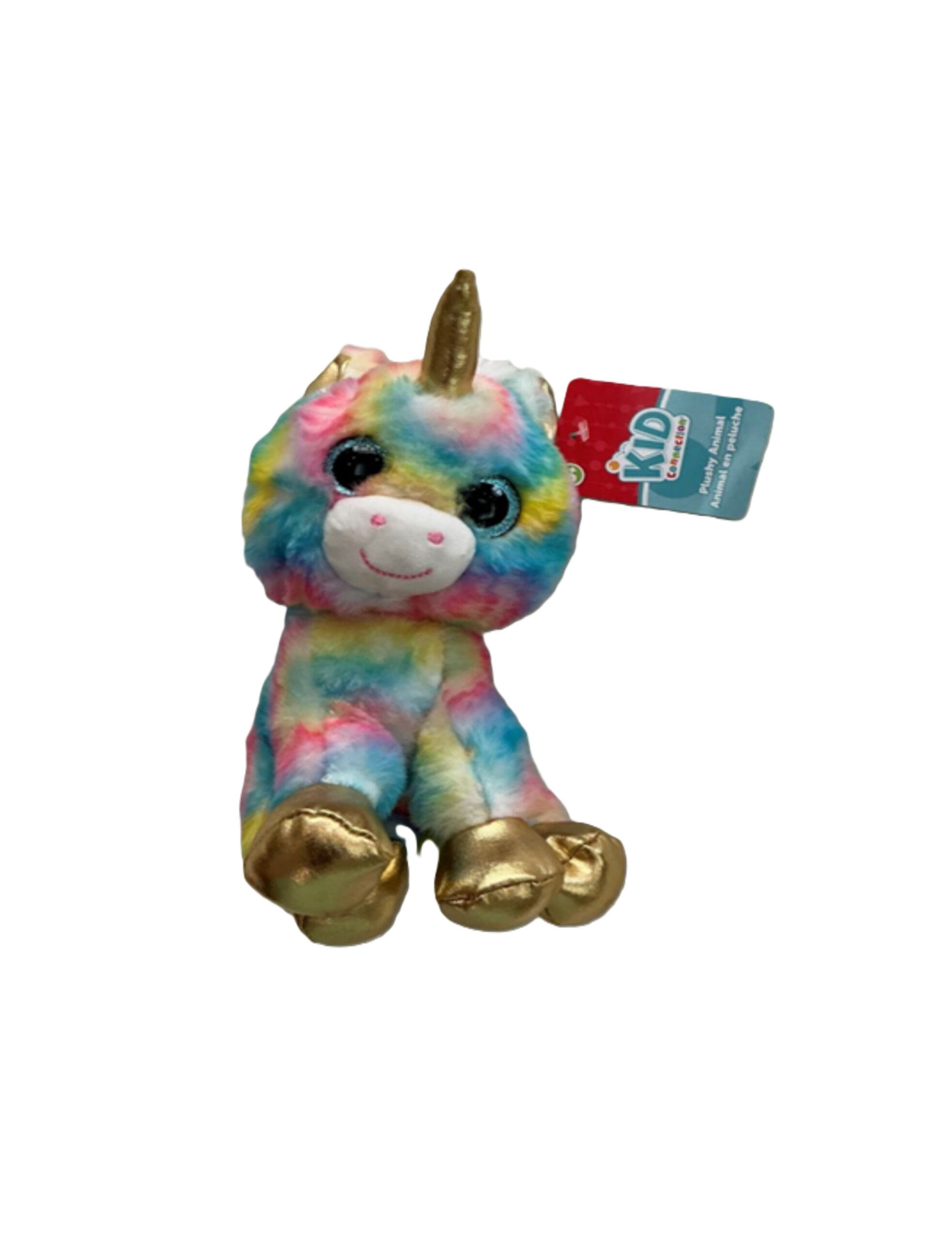 kid connection stuffed animal plushy peluche gold unicorn
