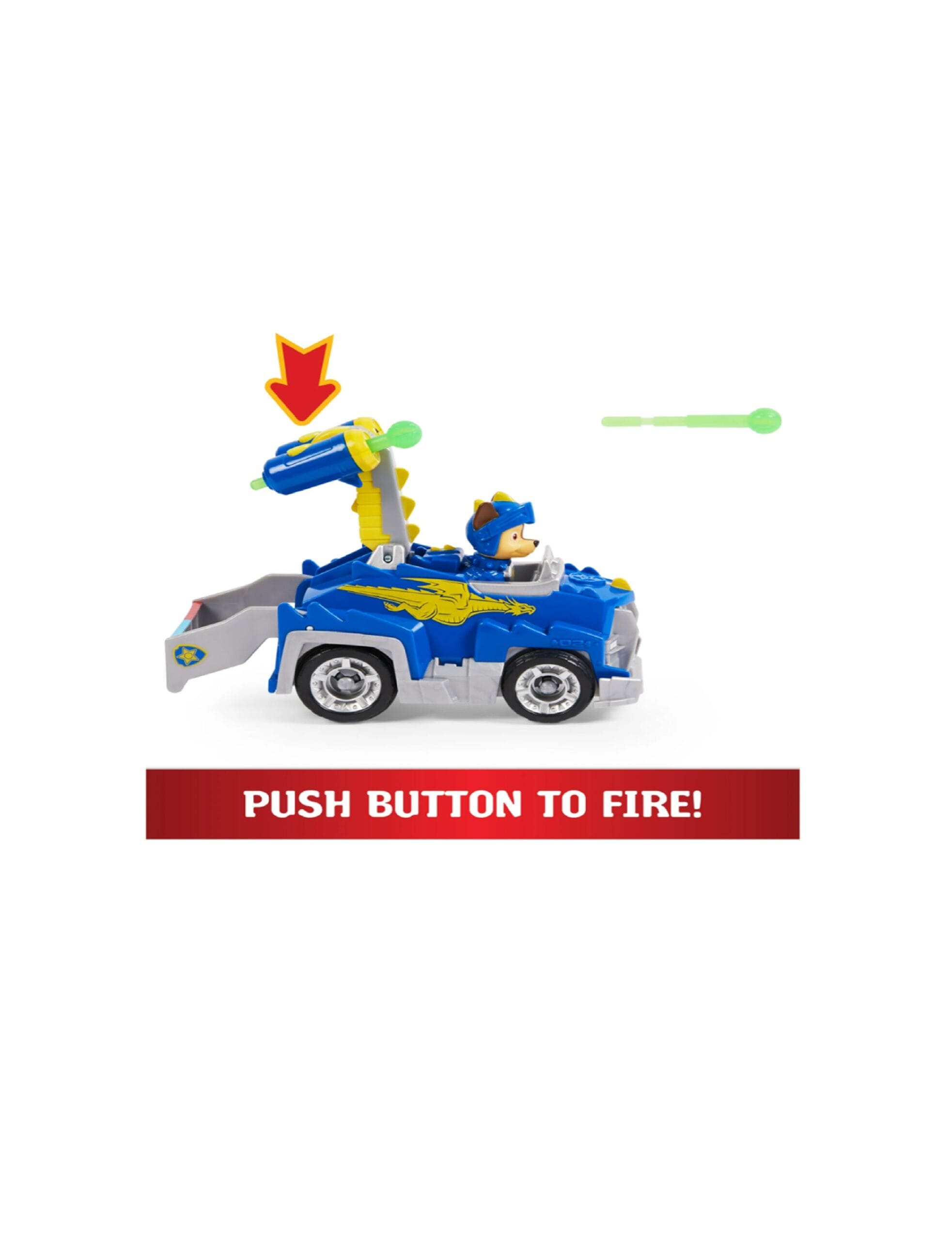 paw patrol: rescue knights transforming car with chase action figure