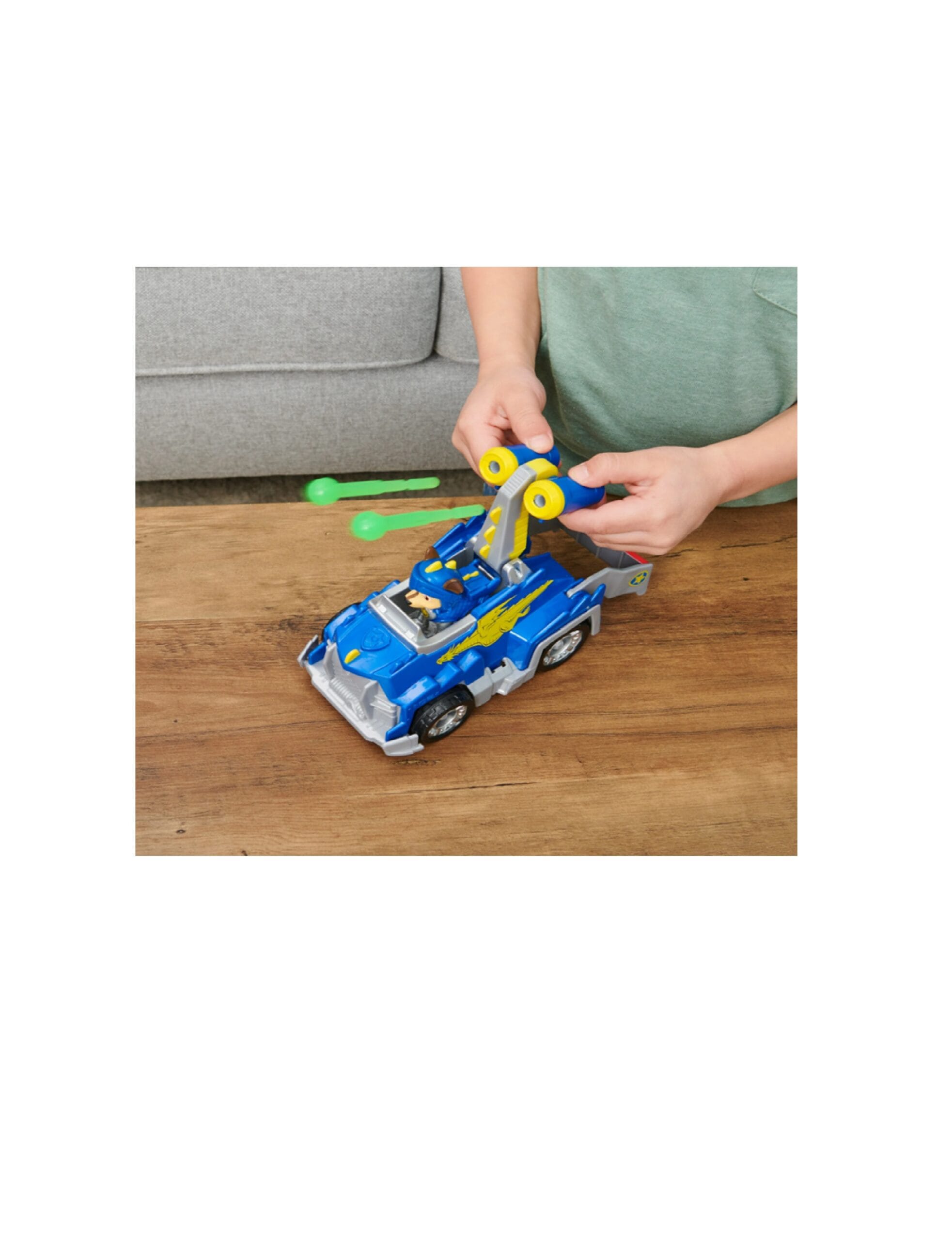 paw patrol: rescue knights transforming car with chase action figure