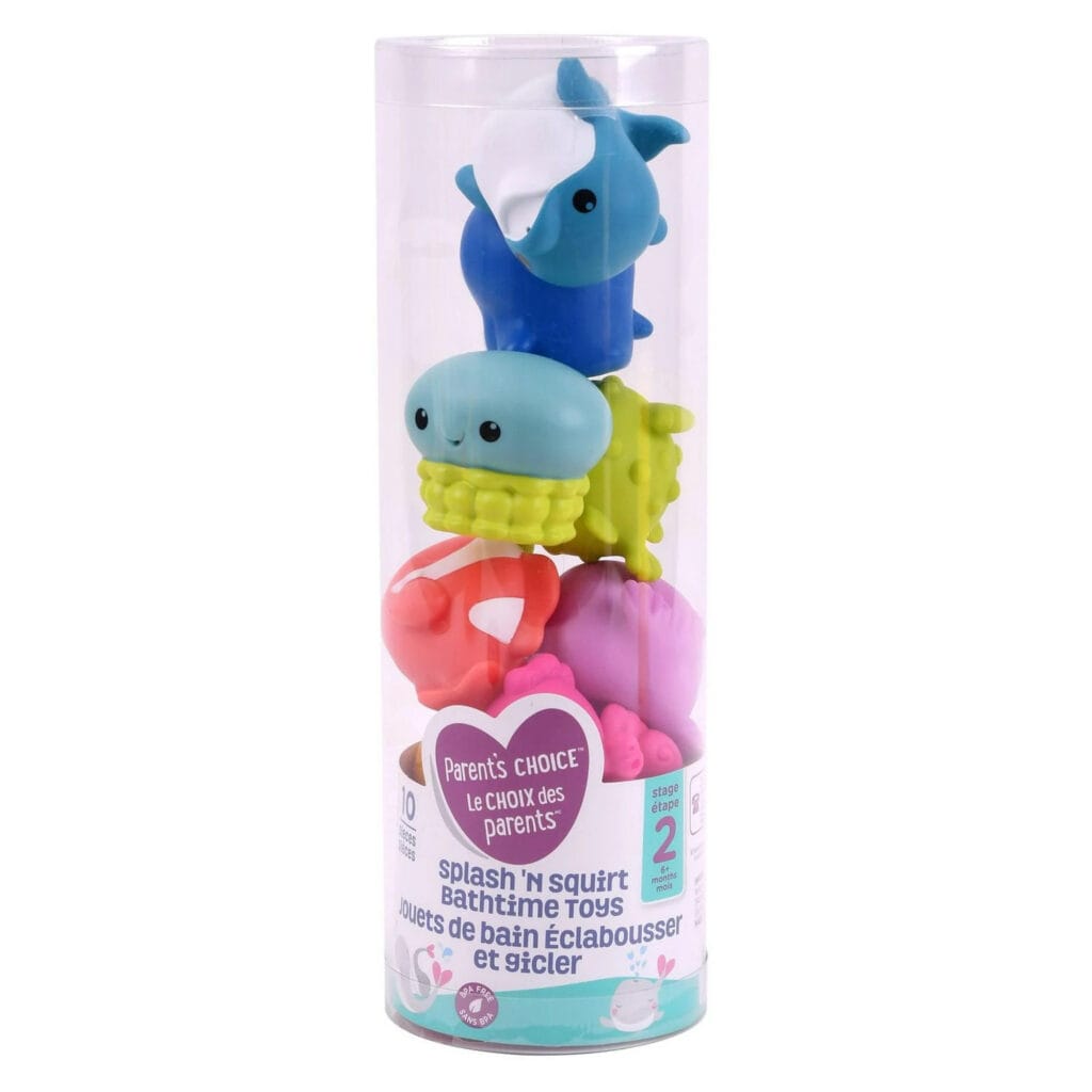 Sale parent's choice splash 'n squirt bathtime toys, 10 pieces