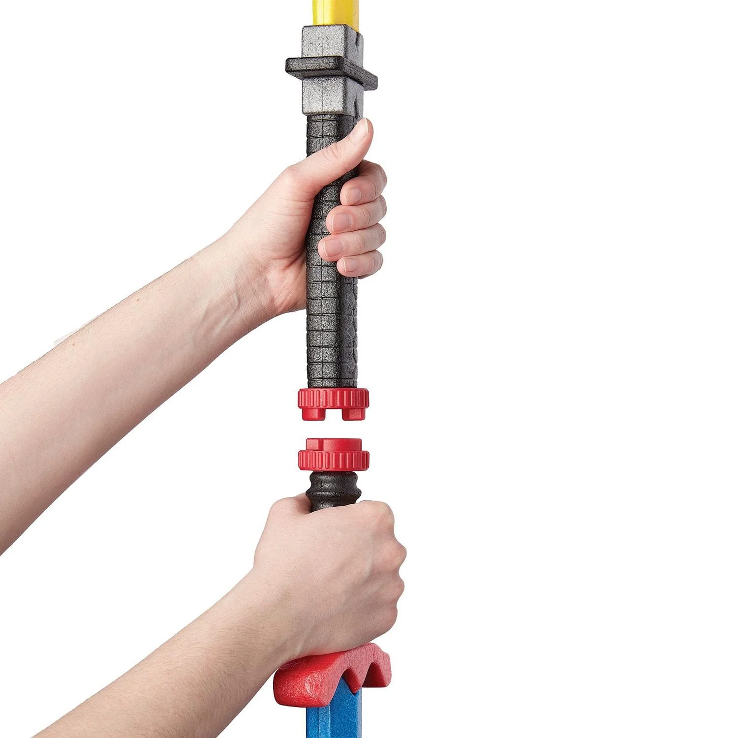 adventure force light striker foam sword, light up blade with tap activation, soft foam design for safe play ages 4+ blue