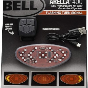 arella 400 wireless turn signal bicycle tail light