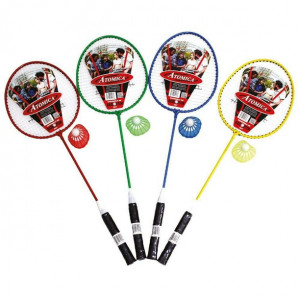 badminton racquet set by atomica, badminton raquet, set of 4