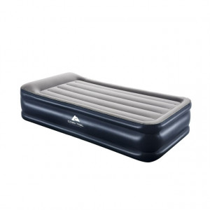 ozark trail flocked twin airbed with built in pump