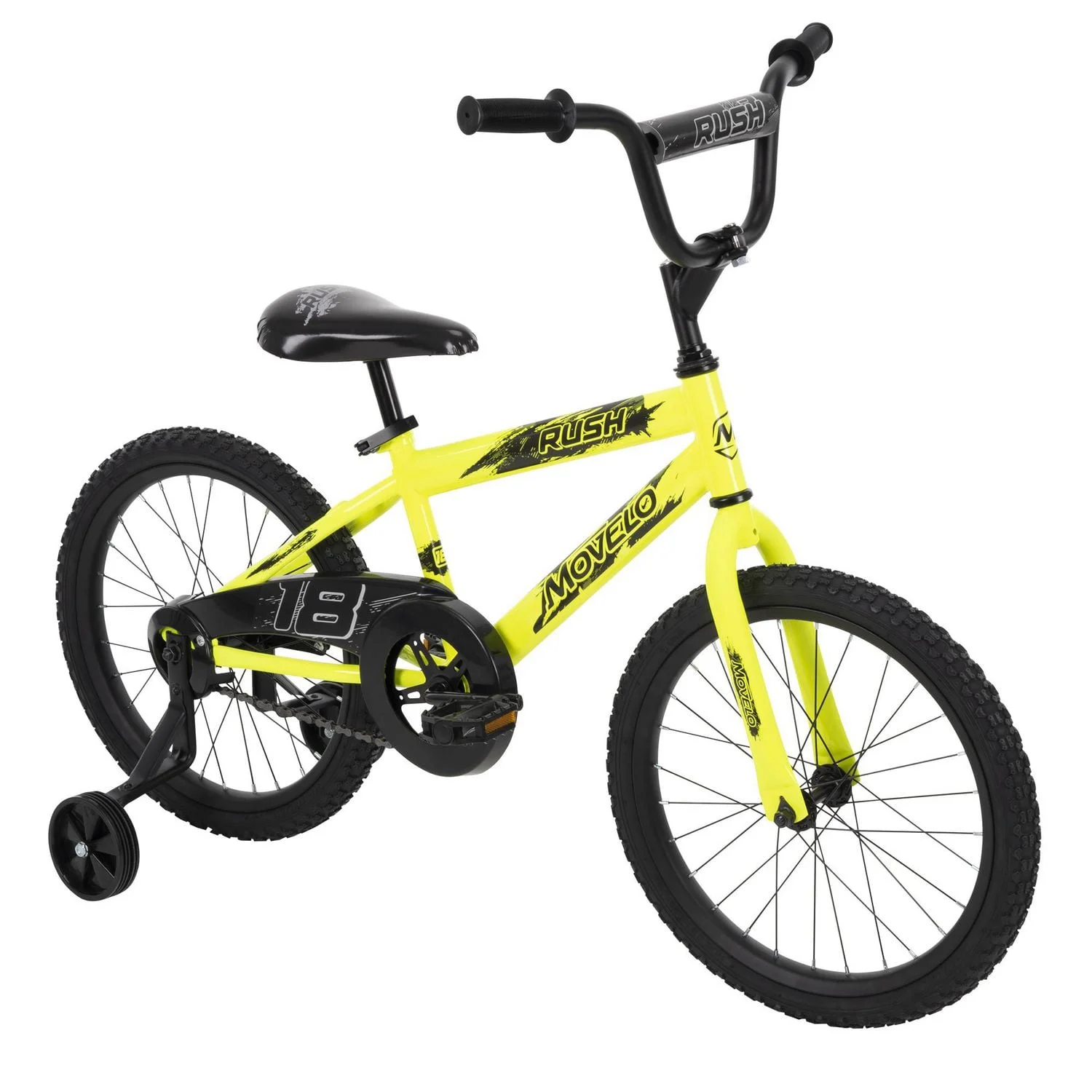 movelo rush 18” boys bike, yellow movelo rush 18” boys bike, yellow