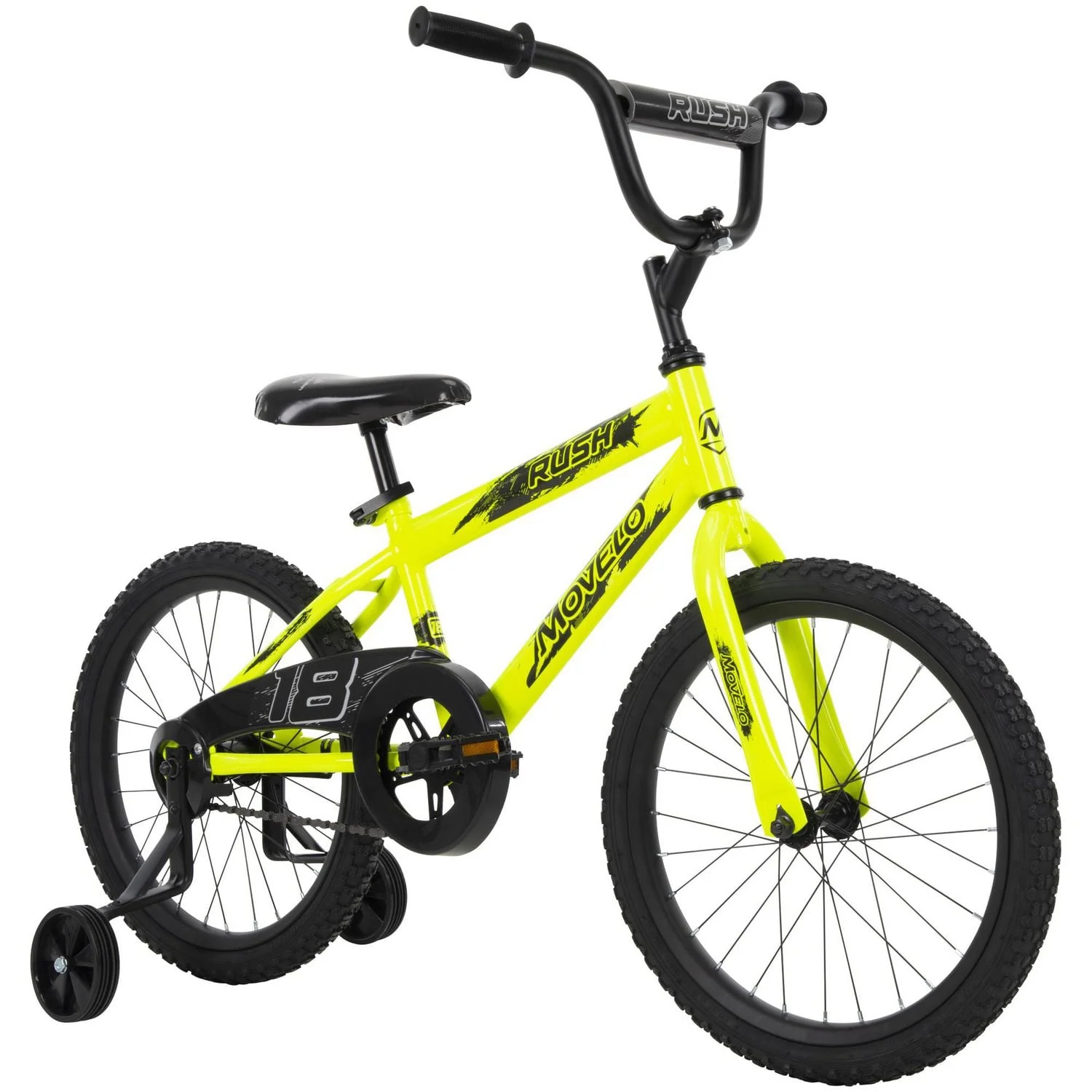 movelo rush 18” boys bike, yellow movelo rush 18” boys bike, yellow