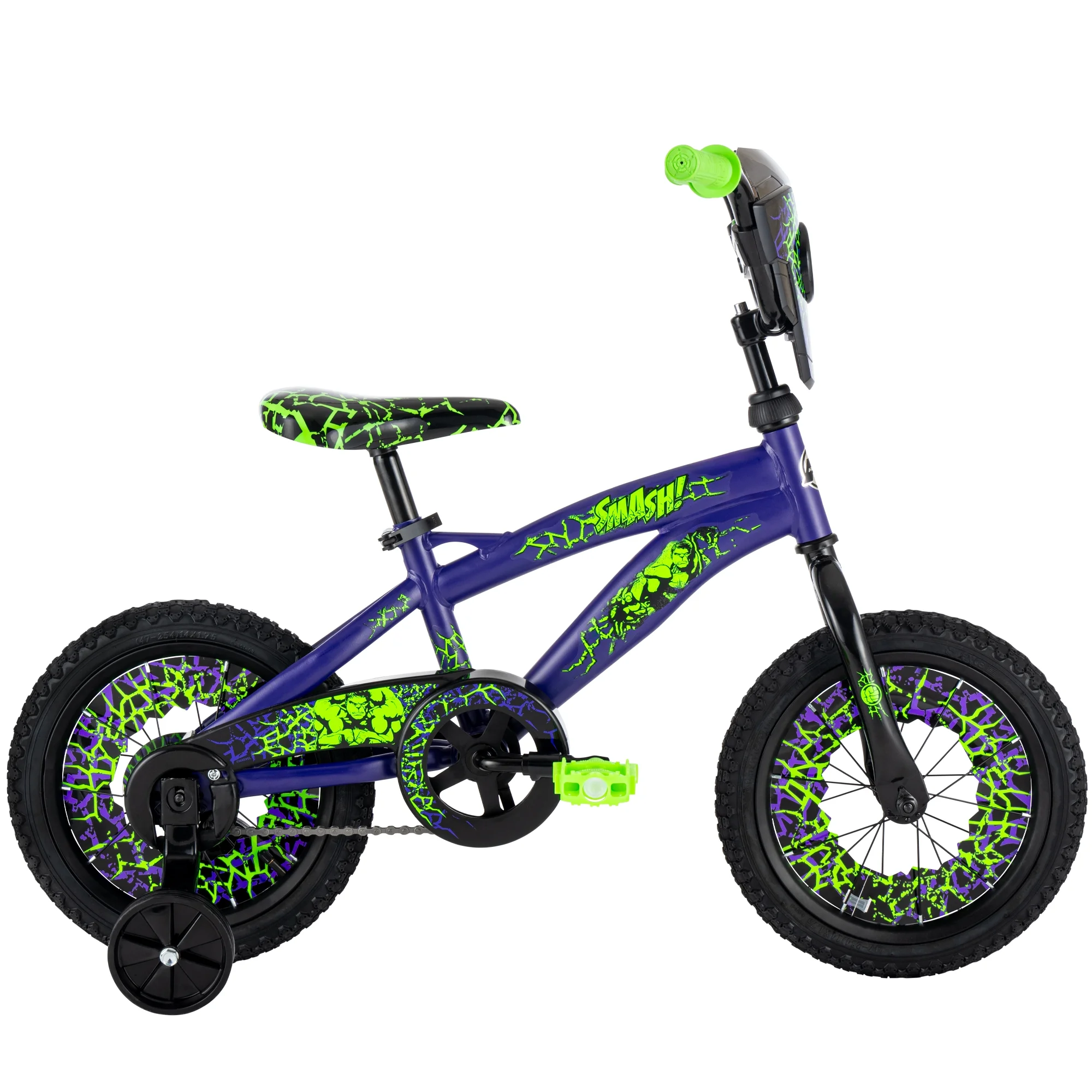 huffy 14 inch marvel hulk boys’ bike with training wheels, indigo huffy 14 inch marvel hulk boys’ bike with training wheels, indigo