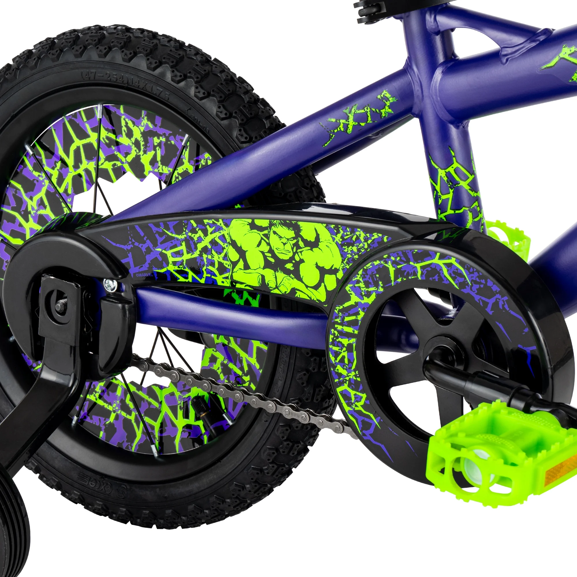 huffy 14 inch marvel hulk boys’ bike with training wheels, indigo huffy 14 inch marvel hulk boys’ bike with training wheels, indigo