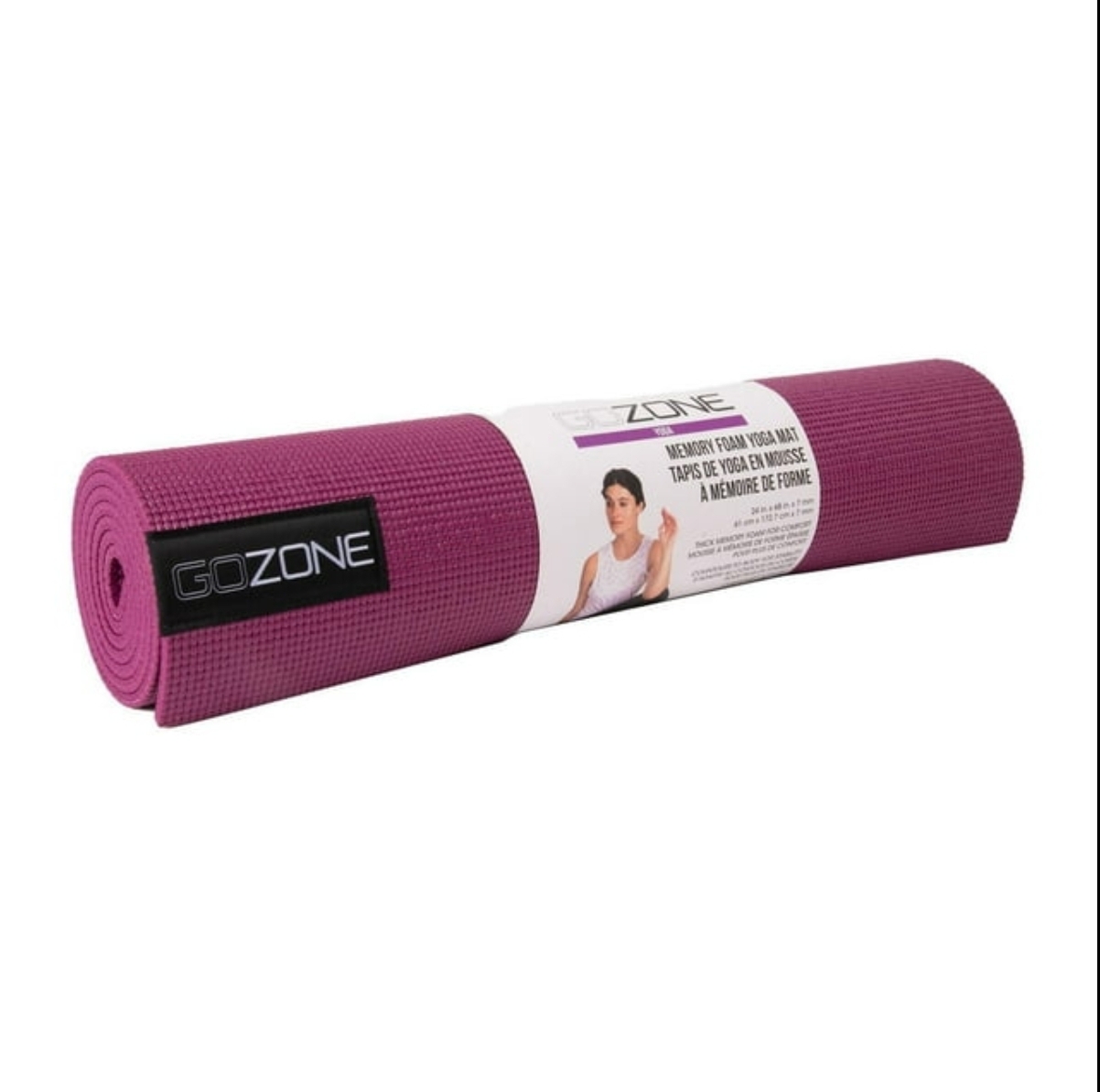 gozone memory foam yoga mat, burgundy gozone memory foam yoga mat, burgundy