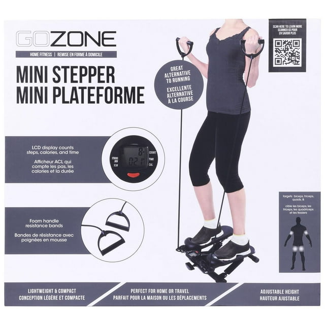 New Arrivals gozone mini stepper – black