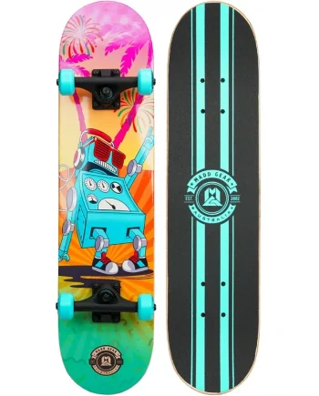 madd gear 31 x 7 inch double kicktail beginner complete skateboard with maple deck
