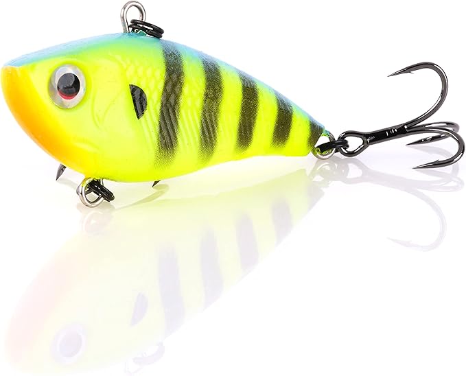 New Arrivals tpe soft vibe 2 1/2 inch 3/4 oz sinking chartreuse tiger