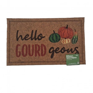 mohawk home fall bienvenue faux coir polyester doormat multi 18" x 30" (copy)