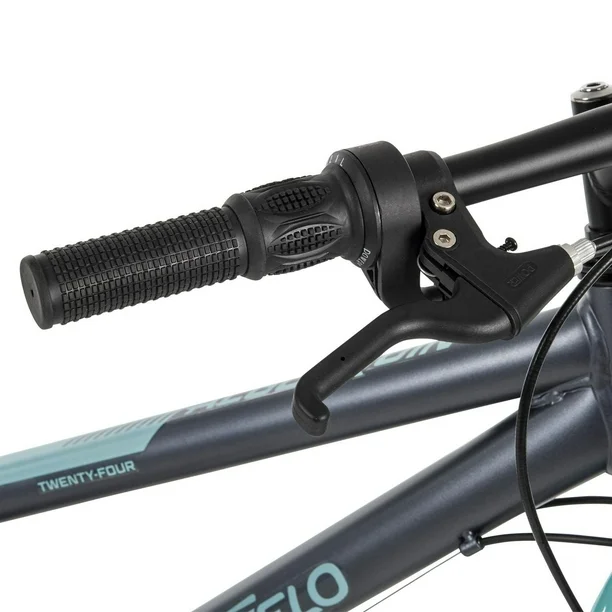 movelo algonquin 24 inch mountain bike for girls, 18 speed, grey/blue movelo algonquin 24 inch mountain bike for girls, 18 speed, grey/blue