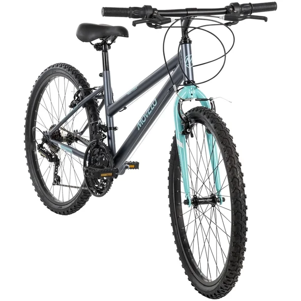 movelo algonquin 24 inch mountain bike for girls, 18 speed, grey/blue movelo algonquin 24 inch mountain bike for girls, 18 speed, grey/blue