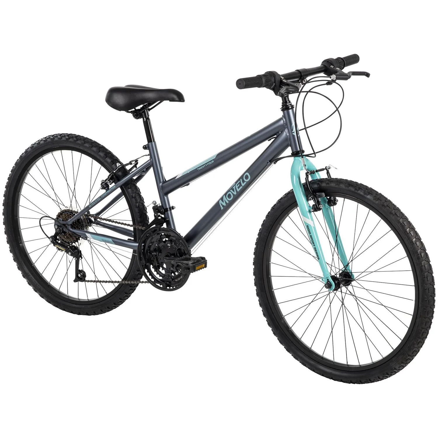 movelo algonquin 24 inch mountain bike for girls, 18 speed, grey/blue movelo algonquin 24 inch mountain bike for girls, 18 speed, grey/blue