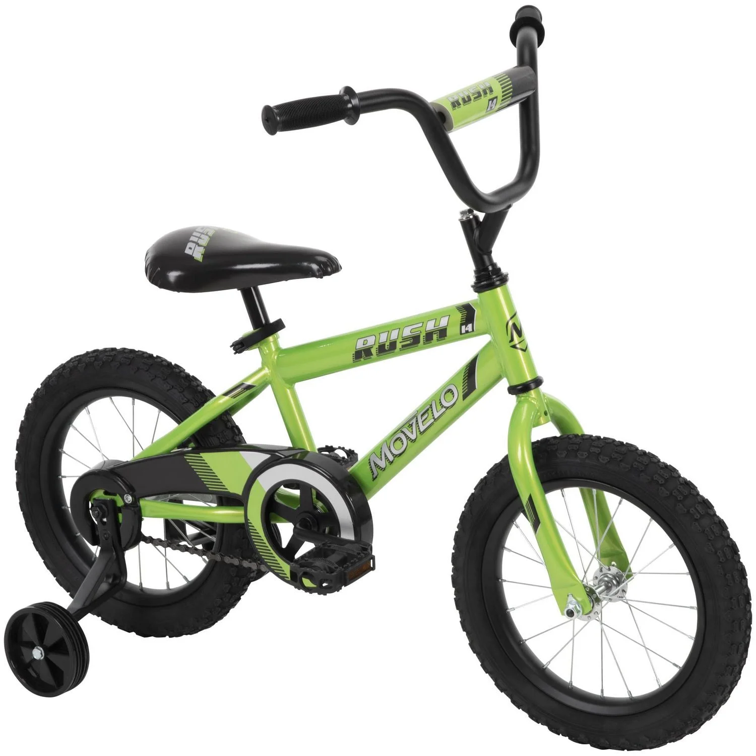 movelo rush 14” boys bike, lime green movelo rush 14” boys bike, lime green