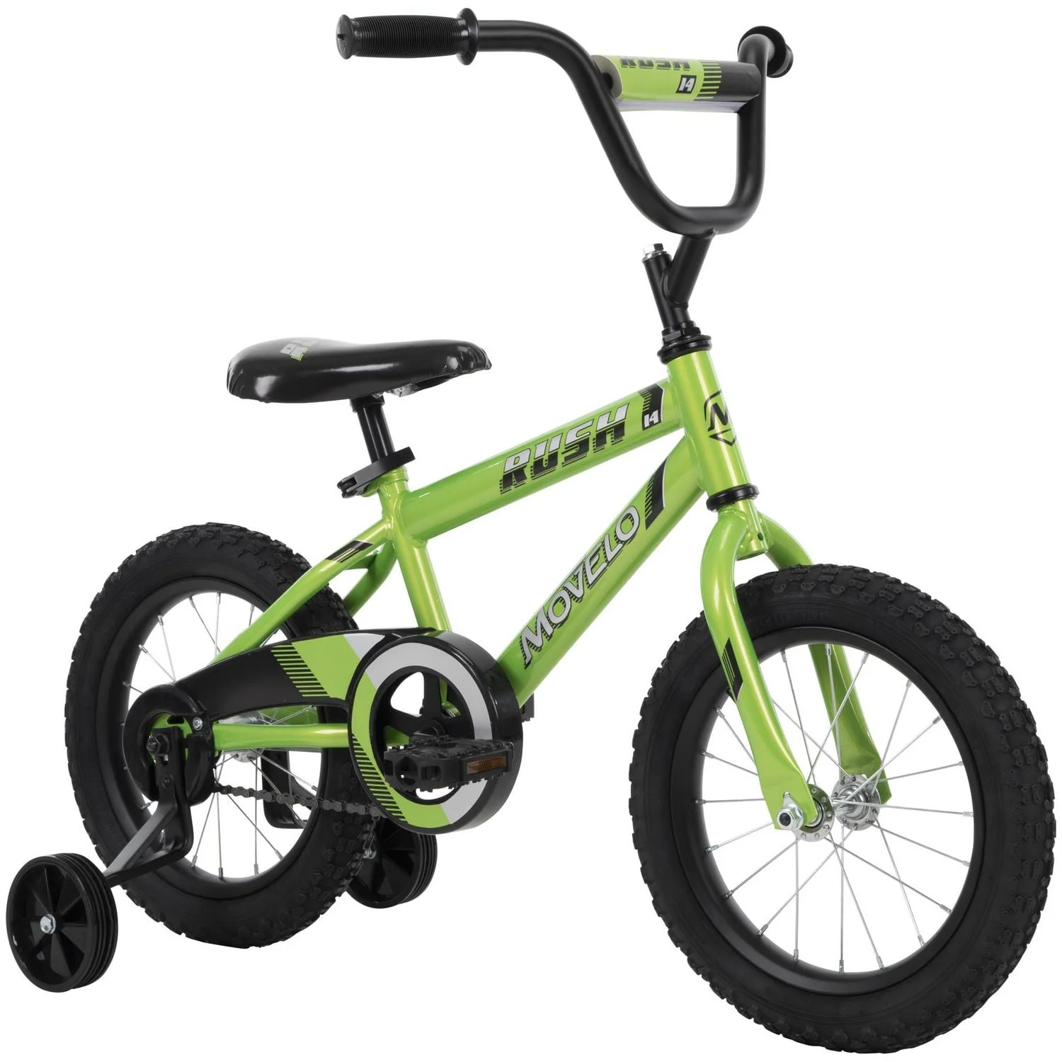 movelo rush 14” boys bike, lime green movelo rush 14” boys bike, lime green
