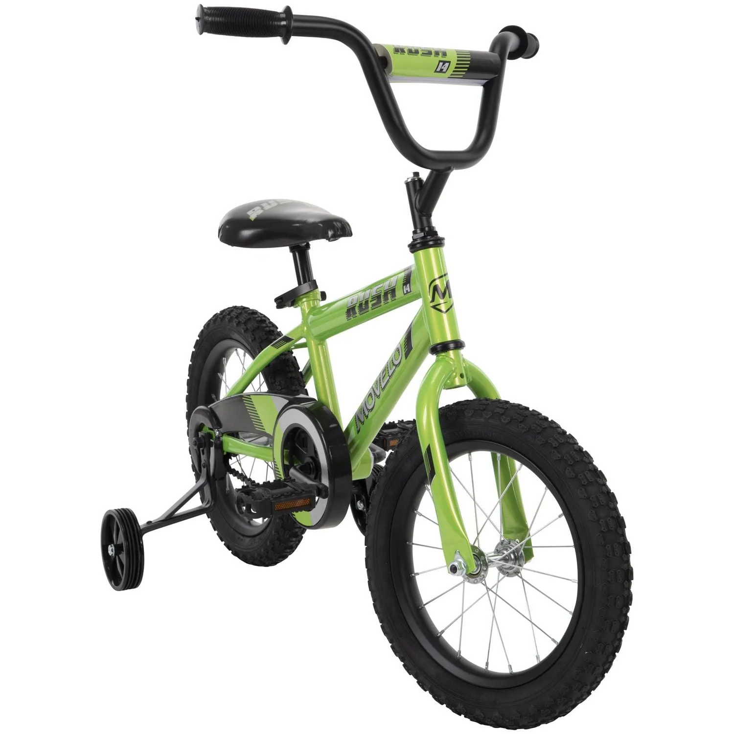 movelo rush 14” boys bike, lime green movelo rush 14” boys bike, lime green